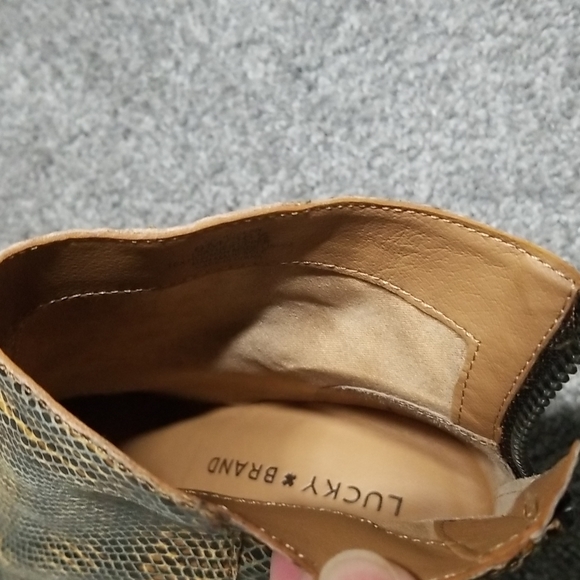 Lucky Brand LK ADALAN Booties In Natural Brazino 6M - Picture 9 of 11